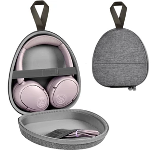 Universal Headphone Case with Secure Strap and Cable Pocket, Gray Fits Most Foldable Over-Ear Headphones, 7.87x 6.8 x 0.9 in Interior, for Students, Commuters and Music Fans, Case Only Universal Headphone Case with Secure Strap and Cable Pocket, Gray Fits Most Foldable Over-Ear Headphones, 7.87x 6.8 x 0.9 in Interior, for Students, Commuters and Music Fans, Case Only