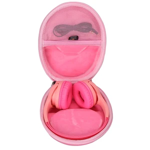 Case Compatible with Belkin SoundForm Mini - Wireless Bluetooth Headphones, Storage Portable Bag for Accessories -Pink (Case Only) Case Compatible with Belkin SoundForm Mini - Wireless Bluetooth Headphones, Storage Portable Bag for Accessories -Pink (Case Only)