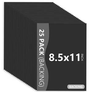 25 Pack Backing Boards, 8.5x11 Uncut Black Mat Boards Acid Free Backerboards for Art Prints, Ideal for Photos, Pictures, Prints, and Frames 25 Pack Backing Boards, 8.5x11 Uncut Black Mat Boards Acid Free Backerboards for Art Prints, Ideal for Photos, Pictures, Prints, and Frames