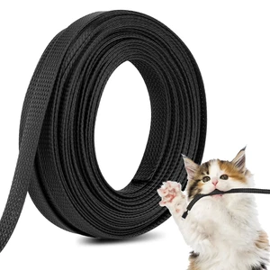 50ft 1/2 Inches Braided Wire Loom Automotive PET Cable Loom Expandable Braided Cable Sleeving Mesh Wire Loom for TV, Computer, Home Theater, Black 50ft 1/2 Inches Braided Wire Loom Automotive PET Cable Loom Expandable Braided Cable Sleeving Mesh Wire Loom for TV, Computer, Home Theater, Black