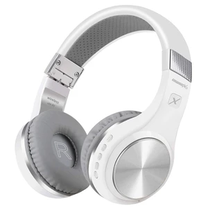 Bluetooth Headphones, XBT-80 Folding Stereo Wireless Bluetooth Headphones Over Ear with Microphone and Volume Control, Wireless and Wired Headset for PC/Cell Phones/TV/iPad (Silver White) Bluetooth Headphones, XBT-80 Folding Stereo Wireless Bluetooth Headphones Over Ear with Microphone and Volume Control, Wireless and Wired Headset for PC/Cell Phones/TV/iPad (Silver White)