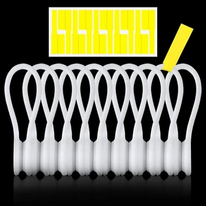 7.9'' Magnetic Cord Ties with Tags,Magnetic Twist Ties(10PCS-White) Magnetic Cable Ties with Strong Magnet for Bundling Cables,Silicone Magnetic Cable Organizer Ties for home,Office,School 7.9'' Magnetic Cord Ties with Tags,Magnetic Twist Ties(10PCS-White) Magnetic Cable Ties with Strong Magnet for Bundling Cables,Silicone Magnetic Cable Organizer Ties for home,Office,School