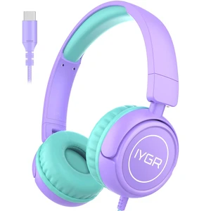 K6C Wired Kids Headphones USB C,85dB Safe Volume Limited with mic for Toddler Kids Ages Boys Girls,Adjustable Headband & Foldable,On-Ear Headphones for School,Travel,Tablet,iPad K6C Wired Kids Headphones USB C,85dB Safe Volume Limited with mic for Toddler Kids Ages Boys Girls,Adjustable Headband & Foldable,On-Ear Headphones for School,Travel,Tablet,iPad