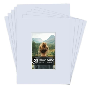 5 Pack Acid Free 8x10 White Picture Mats Board Kit for 4x6 4-Ply Beveled Pre-Cut Photo Mats with Backing Board for Frames, Artwork and Prints 5 Pack Acid Free 8x10 White Picture Mats Board Kit for 4x6 4-Ply Beveled Pre-Cut Photo Mats with Backing Board for Frames, Artwork and Prints