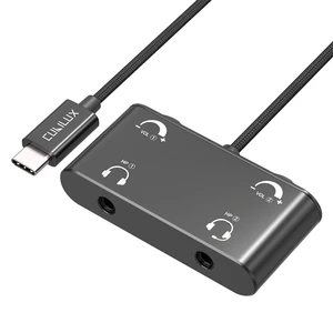 USB C Headphone Splitter with Volume Control, Type C to 3.5mm Dual Earphones Audio Splitter for iPhone 17/16/15, iPad Pro 13/12.9/11, iPad Air 13/11, Galaxy S25/S24/S23, Pixel 10/9/8 Pro USB C Headphone Splitter with Volume Control, Type C to 3.5mm Dual Earphones Audio Splitter for iPhone 17/16/15, iPad Pro 13/12.9/11, iPad Air 13/11, Galaxy S25/S24/S23, Pixel 10/9/8 Pro