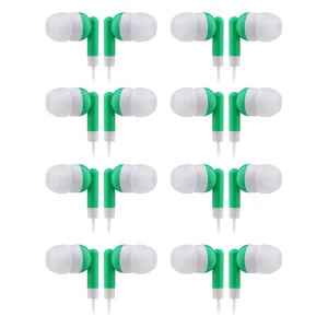 Wholesale Earbuds Bulk Headphones Individually Bagged 50 Pack for iPhone, Android, MP3 Player for Schools, Libraries, Hospitals (Green) Wholesale Earbuds Bulk Headphones Individually Bagged 50 Pack for iPhone, Android, MP3 Player for Schools, Libraries, Hospitals (Green)