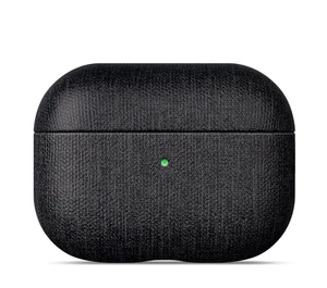 Case for AirPods Pro 2 - Canvas Style PU Leather - Black Handmade Protective Hard Shell Cover - Vegan Leather & PC Dual Layer Protection - AirPods Pro 2nd Generation Case Cover Case for AirPods Pro 2 - Canvas Style PU Leather - Black Handmade Protective Hard Shell Cover - Vegan Leather & PC Dual Layer Protection - AirPods Pro 2nd Generation Case Cover