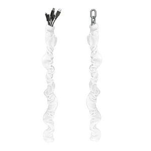 Chandelier Chain Cover White 2 Pack with Touch Fasteners,39.37inches Brushed Polyester Fabric Chain Sleeve for TV Cord Cover Decorative Cord Hider Easy Install Convenient for Wire Management Chandelier Chain Cover White 2 Pack with Touch Fasteners,39.37inches Brushed Polyester Fabric Chain Sleeve for TV Cord Cover Decorative Cord Hider Easy Install Convenient for Wire Management