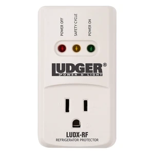 Power Surge Protector for Refrigerator (LUDX-RF), ETL Certified, Connects to Most Domestic Refrigerators, 4-Minute Safety Cycle, 3 Modes LED Indicator, Fire-Resistant Shell Power Surge Protector for Refrigerator (LUDX-RF), ETL Certified, Connects to Most Domestic Refrigerators, 4-Minute Safety Cycle, 3 Modes LED Indicator, Fire-Resistant Shell