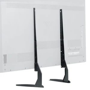 Black Tabletop TV Base Stand for 22 to 65 in Screens, STAND-TV00Y TV Legs for LCD Flat Screens, Pedestal Replacement Legs with Hardware Included, VESA 75x75 to 800x400mm, Holds 110 lbs Black Tabletop TV Base Stand for 22 to 65 in Screens, STAND-TV00Y TV Legs for LCD Flat Screens, Pedestal Replacement Legs with Hardware Included, VESA 75x75 to 800x400mm, Holds 110 lbs
