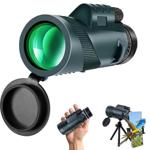 80x100 High Power Monocular w/Phone Adapter for Deer Hunting 80x zoom, 100mm lens, HD optics. For birding, hunting, hiking, travel & camping. BAK4 prism, low-light vision 80x100 High Power Monocular w/Phone Adapter for Deer Hunting 80x zoom, 100mm lens, HD optics. For birding, hunting, hiking, travel & camping. BAK4 prism, low-light vision