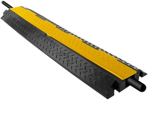 Durable Cable Protective Ramp Cover - Supports 11000 lbs, Single Channel Heavy Duty Cord Protection with Flip-Open Top Cover, 39.4x5.11x1.8 Cable Concealer for Indoor, Outdoor Use - PCBLCO102 Durable Cable Protective Ramp Cover - Supports 11000 lbs, Single Channel Heavy Duty Cord Protection with Flip-Open Top Cover, 39.4x5.11x1.8 Cable Concealer for Indoor, Outdoor Use - PCBLCO102