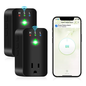Power Failure Alarm, WiFi Power Outage Alarm for Freezer, App Notifications Voltage Detection,110dB Adjustable LED Indicator,Supports 2.4GHz WiFi Power Monitor for GFCI Trips, Freezer, Sump Pump Power Failure Alarm, WiFi Power Outage Alarm for Freezer, App Notifications Voltage Detection,110dB Adjustable LED Indicator,Supports 2.4GHz WiFi Power Monitor for GFCI Trips, Freezer, Sump Pump