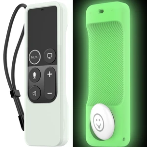 Protective Case for Apple TV 4K Siri Remote 3rd & 2nd Gen with AirTag Holder, Magnet Technology, Lanyard Included, Great Grip, Heavy Shock Absorption, Drop Protection Protective Case for Apple TV 4K Siri Remote 3rd & 2nd Gen with AirTag Holder, Magnet Technology, Lanyard Included, Great Grip, Heavy Shock Absorption, Drop Protection