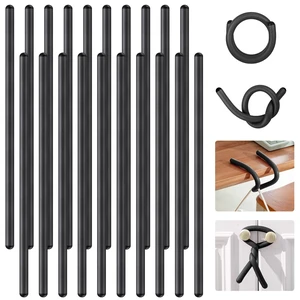 20 Pcs 17 Inch Reusable Foam Rubber Twist Ties Bendable, Black Heavy Duty Silicone Cable Rubber Ties, Flexible Foam Covered Twist Ties for Bundling and Holding 20 Pcs 17 Inch Reusable Foam Rubber Twist Ties Bendable, Black Heavy Duty Silicone Cable Rubber Ties, Flexible Foam Covered Twist Ties for Bundling and Holding