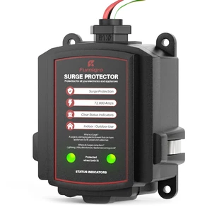 FHSPD72S Whole House Surge Protector for 72,000 Amps, Ultimate Surge Protection, Whole Home Surge Protector, Indoor/Outdoor Use, 120/240V FHSPD72S Whole House Surge Protector for 72,000 Amps, Ultimate Surge Protection, Whole Home Surge Protector, Indoor/Outdoor Use, 120/240V