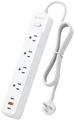 Power Strip, 1.7'' Wider Space Outlet Extension Cord with USB, White 7 In 1, 20W Max USB-C & 18W Max USB-A Port, 5FT/10FT Optional, Flat Plug, Wide Space Extender Powerstrip for Home, Office Power Strip, 1.7'' Wider Space Outlet Extension Cord with USB, White 7 In 1, 20W Max USB-C & 18W Max USB-A Port, 5FT/10FT Optional, Flat Plug, Wide Space Extender Powerstrip for Home, Office