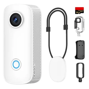 C100PRO 4K Thumb Body Camera Standard Combo,2.5H Power,32g Light-Weight POV Camera with EIS stablization,Magnetic Wearable Action Cam for Travel,30m Waterproof Underwater,White C100PRO 4K Thumb Body Camera Standard Combo,2.5H Power,32g Light-Weight POV Camera with EIS stablization,Magnetic Wearable Action Cam for Travel,30m Waterproof Underwater,White