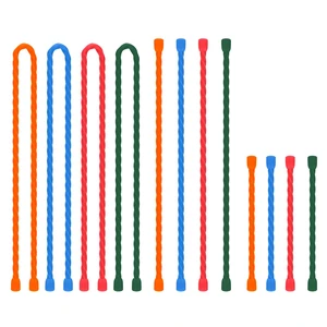 12 PCS Silicone Cable Ties 4 6 12 Inch Steel-Core Twist Ties Reusable Rubber Ties Straps for Organizing Bundling and Holding Wire All Purpose Bendable Cord Tie for Indoor and Outdoor (4 Colors) 12 PCS Silicone Cable Ties 4 6 12 Inch Steel-Core Twist Ties Reusable Rubber Ties Straps for Organizing Bundling and Holding Wire All Purpose Bendable Cord Tie for Indoor and Outdoor (4 Colors)