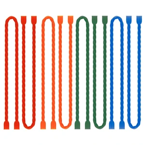 8PCS Silicone Cable Ties 12-Inch Reusable Twist Ties Steel-Core Cord Tie Straps Bendable Organizer All Purpose for Indoor Outdoor Bundling Holding Securing and Wrapping Cables (4 Colors) 8PCS Silicone Cable Ties 12-Inch Reusable Twist Ties Steel-Core Cord Tie Straps Bendable Organizer All Purpose for Indoor Outdoor Bundling Holding Securing and Wrapping Cables (4 Colors)
