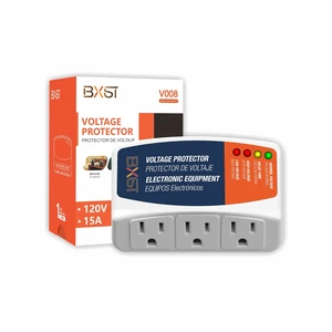 Surge Protector 3 Outlet Power Voltage Protector for Home Protects Against High and Low Voltage Brownout Surge Protector for Refrigerator/TV/PC 15A, 120V, 1800W (1 Pack) Surge Protector 3 Outlet Power Voltage Protector for Home Protects Against High and Low Voltage Brownout Surge Protector for Refrigerator/TV/PC 15A, 120V, 1800W (1 Pack)