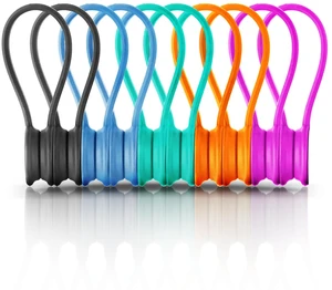 Magnetic Cable Ties,Silicone Cord Ties Twist Ties(10PCS,Multicolor) Reusable Magnetic Cable Organizer,Magnetic Cord Ties with Strong Magnet for Cable Bundling,Earphone Cords Wrap for Travel Magnetic Cable Ties,Silicone Cord Ties Twist Ties(10PCS,Multicolor) Reusable Magnetic Cable Organizer,Magnetic Cord Ties with Strong Magnet for Cable Bundling,Earphone Cords Wrap for Travel