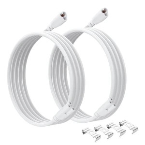 T5 T8 LED Cable 6.6FT LED 3Pin Integrated Tube Male to Female Adapter Extension Cord for Integrated Fluorescent Tube Light Bulb Lamp Holder (2 Pack/2M) T5 T8 LED Cable 6.6FT LED 3Pin Integrated Tube Male to Female Adapter Extension Cord for Integrated Fluorescent Tube Light Bulb Lamp Holder (2 Pack/2M)