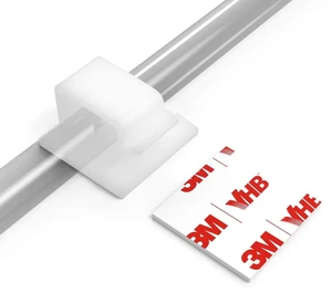 Cable Clips with Strong Self-Adhesive, R Shape Cable Management TV PC Wire Holder Sticky Tidy and Organizer Cord and Wires - 40 Pcs (White) Cable Clips with Strong Self-Adhesive, R Shape Cable Management TV PC Wire Holder Sticky Tidy and Organizer Cord and Wires - 40 Pcs (White)