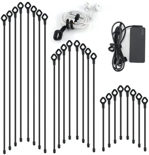 Silicone Cable Ties with Holes, 24PK Reusable Twist Ties for Bundling Silicone Cable Ties with Holes, 24PK Reusable Twist Ties for Bundling - 6in, 12in, 18in - Indoor/Outdoor Use (Black) Silicone Cable Ties with Holes, 24PK Reusable Twist Ties for Bundling Silicone Cable Ties with Holes, 24PK Reusable Twist Ties for Bundling - 6in, 12in, 18in - Indoor/Outdoor Use (Black)