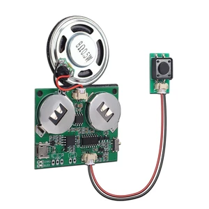 Sound Module, Icstation Programmable Sound Chip for Greeting Card 8M USB Charging Sound Board for DIY Mother's Day Presents, Compatible with Windows Computer Sound Module, Icstation Programmable Sound Chip for Greeting Card 8M USB Charging Sound Board for DIY Mother's Day Presents, Compatible with Windows Computer