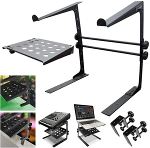 AxcessAbles Two-Tier Adjustable DJ Stand with Clamps for DJ Controllers, Music Mixers, Laptops up to 20lbs. DJ Controller Stand Compatible with DDJ-REV1, DDJ-FLX4 (LTS-03 Black) AxcessAbles Two-Tier Adjustable DJ Stand with Clamps for DJ Controllers, Music Mixers, Laptops up to 20lbs. DJ Controller Stand Compatible with DDJ-REV1, DDJ-FLX4 (LTS-03 Black)