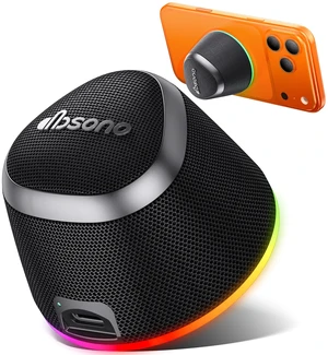 2 in 1 Portable Magnetic Bluetooth Speaker, Phone Stand, Black Gifts for Adults Teens, Mini Speakers, IPX5 Waterproof, Loud Sound, 9 Light Modes, TWS, Home/Office/Travel Essentials 2 in 1 Portable Magnetic Bluetooth Speaker, Phone Stand, Black Gifts for Adults Teens, Mini Speakers, IPX5 Waterproof, Loud Sound, 9 Light Modes, TWS, Home/Office/Travel Essentials