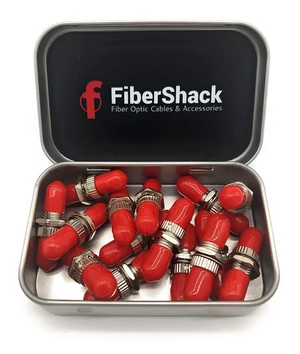ST Fiber Coupler 15 Pack Tin. ST Fiber Optic Couplers for Extending STUPC Single Mode Cables - Our STUPC Fiber Connectors are pre-Cleaned Barrel Connectors ST Fiber Coupler 15 Pack Tin. ST Fiber Optic Couplers for Extending STUPC Single Mode Cables - Our STUPC Fiber Connectors are pre-Cleaned Barrel Connectors