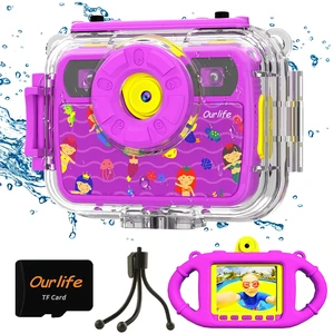 No Card Waterproof Digital Camera 1080P HD Digital Video Camera 2.4'' IPS Screen, Fill Lights,Selfie Underwater Camera Gifts for Beginner Silicone Handle No Card Waterproof Digital Camera 1080P HD Digital Video Camera 2.4'' IPS Screen, Fill Lights,Selfie Underwater Camera Gifts for Beginner Silicone Handle