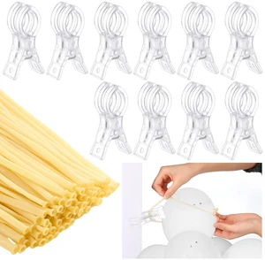 10 Pack 3.5 Inch Balloon Arch Clips 100 Pcs 260 Long Balloons Kit 3.5 Inch Large Heavy Duty Clip, Plastic Transparent, Clear 260 Long Balloons, For Arch Backdrop Garland, Long Twisting Decor 10 Pack 3.5 Inch Balloon Arch Clips 100 Pcs 260 Long Balloons Kit 3.5 Inch Large Heavy Duty Clip, Plastic Transparent, Clear 260 Long Balloons, For Arch Backdrop Garland, Long Twisting Decor