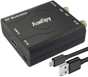 HDMI RF Modulator Coax Adapter VHF Converter for PS4 PS5 Xbox NS Gaming Laptop Fire Stick Roku Blu-ray Player Chromecast DVR Set-top Cable Box HD Digital Video to Analog Female F Type Coaxial NTSC TV HDMI RF Modulator Coax Adapter VHF Converter for PS4 PS5 Xbox NS Gaming Laptop Fire Stick Roku Blu-ray Player Chromecast DVR Set-top Cable Box HD Digital Video to Analog Female F Type Coaxial NTSC TV