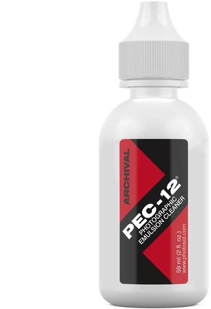 PEC-12 Emulsion Cleaner - Fluid for Removal of Non-Water Based Stain, Grease & Ink from Emulsions and Bases - Photographers Choice for Cleaning 35mm Film, Photo Negative, B&W Slide with Dropper Tip PEC-12 Emulsion Cleaner - Fluid for Removal of Non-Water Based Stain, Grease & Ink from Emulsions and Bases - Photographers Choice for Cleaning 35mm Film, Photo Negative, B&W Slide with Dropper Tip