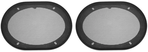 Speaker Grill Cover Mesh Subwoofer Grill Guard Protector, [for Home Audio DIY] - 5x7 Inch/Black / 2 Pcs