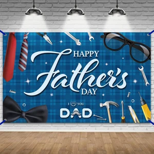 Blue Happy Fathers Day Banner Backdrop 72x44 Inch Blue Happy Fathers Day Decorations for Party, Happy Father's Day Backdrop for Party, I Love You Dad Banner Blue Happy Fathers Day Banner Backdrop 72x44 Inch Blue Happy Fathers Day Decorations for Party, Happy Father's Day Backdrop for Party, I Love You Dad Banner