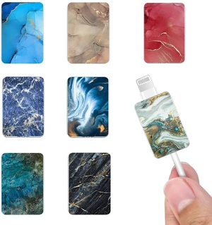 Cute Luxury Cable Protector for iPhone Type-c, Unique Jade Stone Glossy Marble Pattern 8pcs Soft USB Cable Cord Protector,Charging Cord Protector,Cable Chomper,Cable Sleeve Cord Saver Cute Luxury Cable Protector for iPhone Type-c, Unique Jade Stone Glossy Marble Pattern 8pcs Soft USB Cable Cord Protector,Charging Cord Protector,Cable Chomper,Cable Sleeve Cord Saver