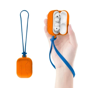 Cover for AirPods Pro 3 Case, Waterproof Case Skin Wrap + Hand Lanyard Protective Silicone Cover with Strap, Shock-Absorbing & Scratch-Free, Supports Wireless & MagSafe Charging