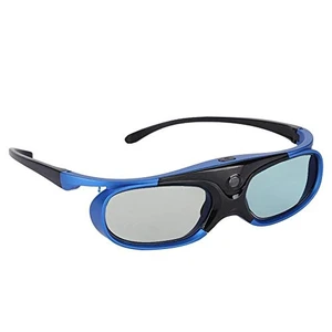 3D Glasses, 144Hz DLP-Link Active Shutter Glasses with Rechargeable Battery for 3D Projectors, Goggles for Mainstream DLP Projectors 3D Glasses, 144Hz DLP-Link Active Shutter Glasses with Rechargeable Battery for 3D Projectors, Goggles for Mainstream DLP Projectors