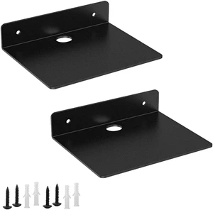 Small Shelf for Wall, 5 Inch, Metal Floating Shelves for Echo dot, Cameras, Tiny Speaker, Tiny Wall Mount Shelves (Black 2pcs) Small Shelf for Wall, 5 Inch, Metal Floating Shelves for Echo dot, Cameras, Tiny Speaker, Tiny Wall Mount Shelves (Black 2pcs)