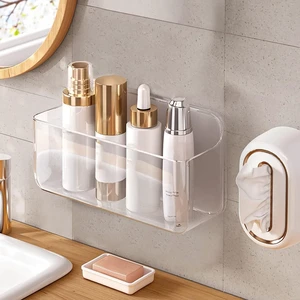 Wall Mount Organizer, Large Adhesive Wall Self - Bathroom Shelf Wall Mount Organizer, Large Adhesive Wall Self - Bathroom Shelf