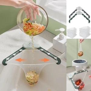 2-Pack Triangular Sink Strainers with 100 Disposable Mesh Bags: The Ultimate Large Capacity Food Catcher for Kitchen Sink 2-Pack Triangular Sink Strainers with 100 Disposable Mesh Bags: The Ultimate Large Capacity Food Catcher for Kitchen Sink