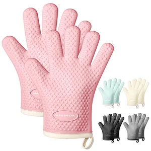 SHARK Silicone Oven Mitts with Fingers Heat Resistant 450°F in Kitchen SHARK Silicone Oven Mitts with Fingers Heat Resistant 450°F in Kitchen