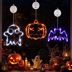 Halloween Decorations, 2026 Upgrade Halloween Window Lights, 3 Pack | Halloween Window Decorations, 2026 Upgraded Dyed Design, 8 Flashing Modes, Timer, Battery Operated, Suction Cup, Indoor Light Halloween Decorations, 2026 Upgrade Halloween Window Lights, 3 Pack | Halloween Window Decorations, 2026 Upgraded Dyed Design, 8 Flashing Modes, Timer, Battery Operated, Suction Cup, Indoor Light