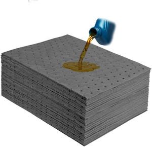 Oil Absorbent Pads, 9.8" x 13" Heavyweight Oil&Water Absorbent Mat Pad, Dimpled Leak Proof Pad, Microfiber Polypropylene, Absorbs Oil Grease Coolant Water-Based Fluids, for Car Motorcycle(Gray, 50 Oil Absorbent Pads, 9.8" x 13" Heavyweight Oil&Water Absorbent Mat Pad, Dimpled Leak Proof Pad, Microfiber Polypropylene, Absorbs Oil Grease Coolant Water-Based Fluids, for Car Motorcycle(Gray, 50