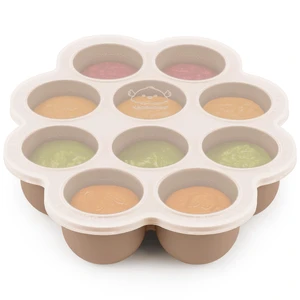 KeaBabies Silicone Food Freezer Trays with Lid, 2oz x 10 Pods (Chai Latte) KeaBabies Silicone Food Freezer Trays with Lid, 2oz x 10 Pods (Chai Latte)