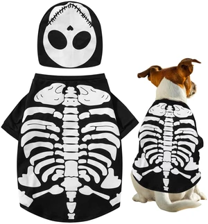 Halloween Skeleton Costumes for Pets Dogs (Medium) Halloween Skeleton Costumes for Pets Dogs (Medium)